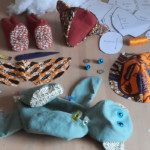 "work in progress" sur commande cadeau de naissance en pièce unique Couture Cécile Créations