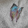 Cape de Bain modèle papillon brodé  0 à 18 mois