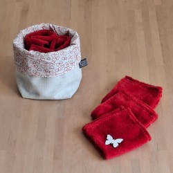 Corbeille invité avec ses serviettes bambou