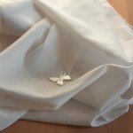 Cécile Créations voilage sur-mesure 100% fils recyclé logo papillon